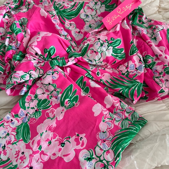 NWT Lilly Pulitzer Minka Maxi 2 Piece Set in Roxie Pink Floral SIZE S - Picture 7 of 9